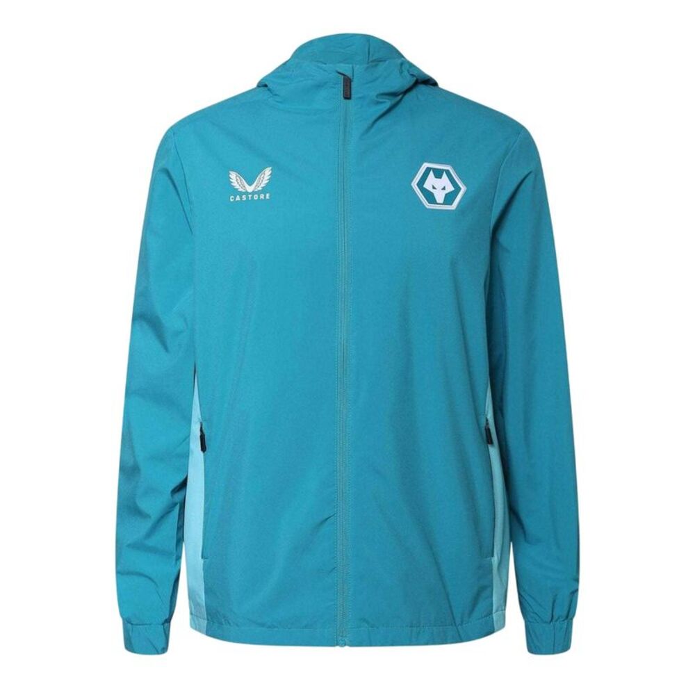 Castore Mens Wolverhampton Wanderers FC Jacket / Pagoda Blue